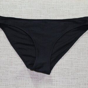 H&M Black Black Ribbed Bikini Swimsuit Bottom